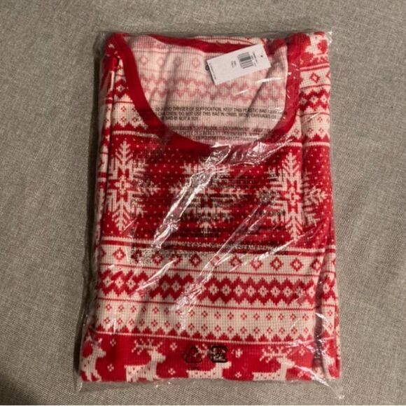 Red Fair Isle Top XXL Tall - Picture 2 of 7